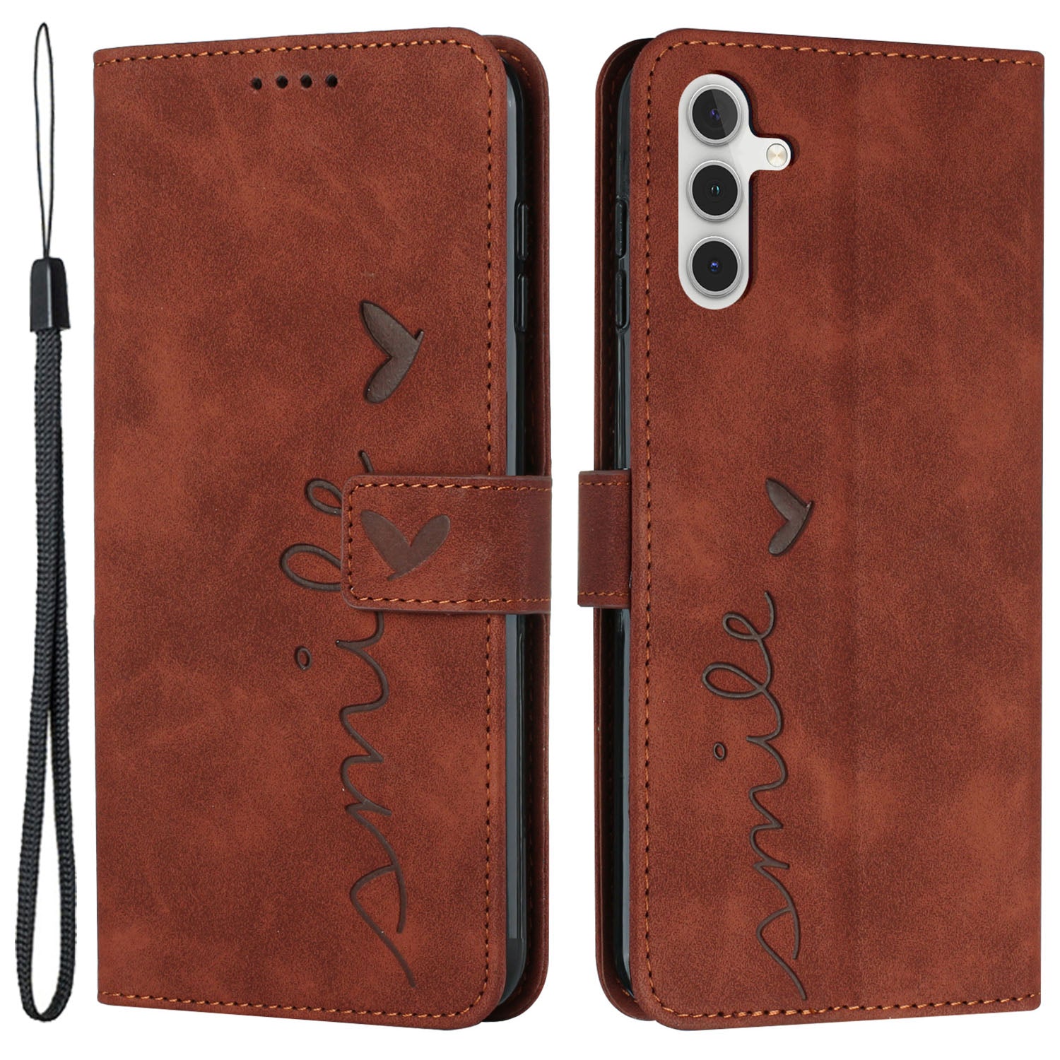 Flip Shell for Samsung Galaxy A24 4G Imprinted Heart Shape Wallet PU Leather Phone Stand Case Flip Shell for Samsung Galaxy A24 4G Imprinted Heart Shape Wallet PU Leather Phone Stand Case